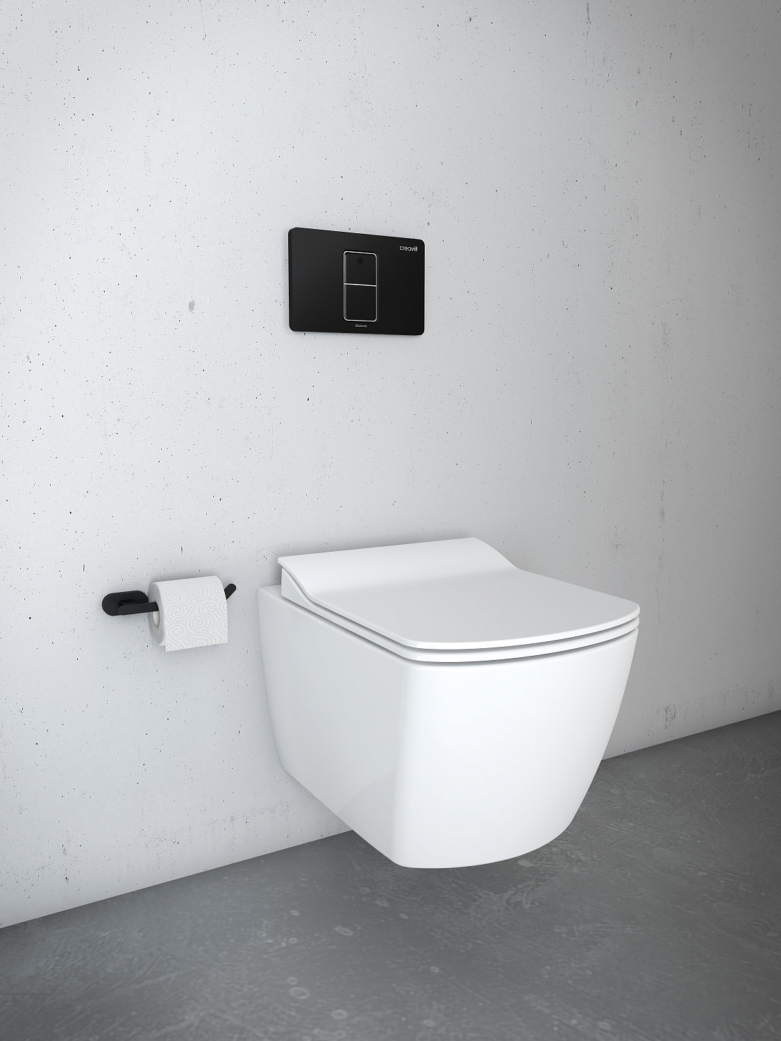 CREAVIT Крышка дюропласт с микролифтом (съемная) ELEGANT KC5030