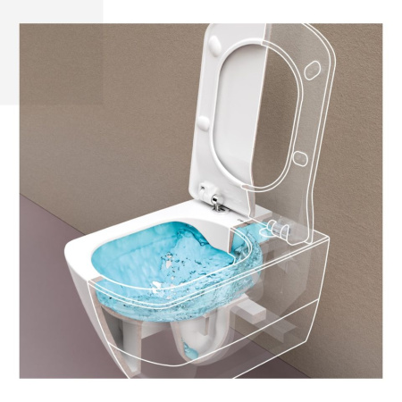 CREAVIT Крышка дюропласт с микролифтом (съемная) ELEGANT KC5030 