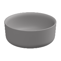 Раковина накладная 42 см GSG Ceramic Design Hit! HILAVRO42038, Fumo Matt