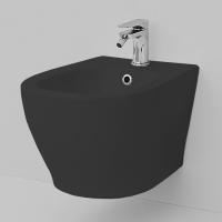 Artceram TEN Биде подвесное 52х36см, 1 отв под смеситель, цвет: черный матовый