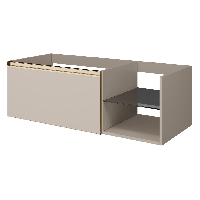 QUATRO 6 120см (80+40) тумба DAPHNE профиль MATT GOLD