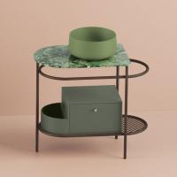 ArtCeram COGNAC Раковина накладная , 42 см, без отв под смеситель, без слив-перелива, цвет verde salvia (НЕ производится!)