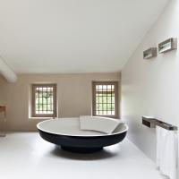 Agape Ufo Ванна отдельностоящая d204x50 см, круглая, 2 спинки, цвет: bicolore