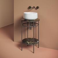 ArtCeram COGNAC Раковина накладная , 35 см, без отв под смеситель, без слив-перелива, цвет белый