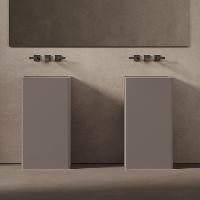 DEA DESIGN Pedestal Basin Раковина напольная 450х450хh900 мм, цвет grey brown