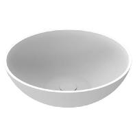 MOMA GOLD1 Раковина Ø400х150 мм., для установки на столешницу, с донным клапаном, цвет белый матовый