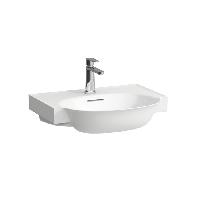 Laufen New Classic Раковина накладная овальная 600х480х75 мм, с 1 отв под смеситель,с переливом, цвет белый LCC, с покрытием  LAUFEN Clean Coat