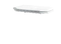 Крышка пластик для подвесного унитаза Vogue (петли хром) микролифт