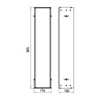 Emco Asis module 2.0 Встраиваемая монтажная рама для шкафа 168х153хh787мм
