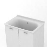 Kerasan Aquadom NEW 2025 раковина постирочная 60х50см без отв. под смеситель (запчасть для комплекта 9166), без донника 923301 , цвет белый глянец