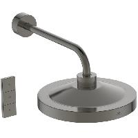 Ideal Standard Solos 3-функц.(Rain, Silkrain, SecondSkin) верхний душ 33см, с LED-подсветкой, с настенным держателем 40см, цвет: PVD Magnetic Grey