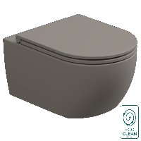 Чаша подвесного унитаза биколор со смывом Eco Clean GSG Ceramic Design Like LKWCSOECBI000/030, White/Cashmere Matt