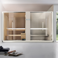 Effegibi Logica SH Сауна & Хаммам система, для ниши, 373x171xh226см, отделка: Soft Sand