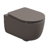 Чаша подвесного унитаза со смывом Smart Clean GSG Ceramic Design Hit! HIWCSO029, Tortora Matt