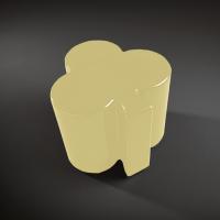 Kerasan Artwork Столик декоративный на стальной основе "FIORI", 50х50х41 см, цвет золото