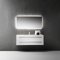 FALPER 7.0 Композиция из тумбы R0510000000BQ 1000х450х500 на 2 ящика и раковины CERAMILUX P7C10001000OP с 1 отверстием под смеситель