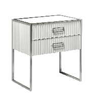 Тумба MONACO 80см  h74см  белая глянец +  хром   под раковину чашу