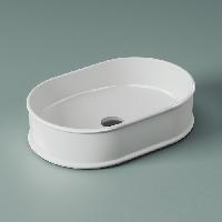 Artceram ATELIER Раковина накладная, 60x40хh15см, без отв под смеситель, без перелива, цвет: белый