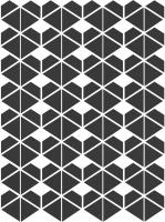 Cava Black Mosaic. D. 22.8x27.1