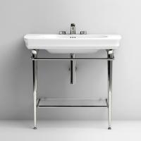 Artceram CIVITAS Структура металлическая Tonda для раковины 90см, полка стекло, цвет хром