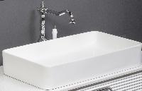 Раковина керамика прямоугольная Белая VALLESSI