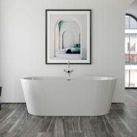 KNIEF Слив перелив с системой Click-Clack, с гибким шлангом и горизонтальным отводом, цвет хром (смонтирован на ванне)