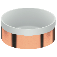 Раковина накладная 37 см Remer RB902RP, медь брашированная