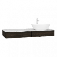 Модуль 120 см под раковину с выдвижным ящиком, правосторонний, темный вяз  (необходимо дополнительно заказывать столешницу и накладную раковину)