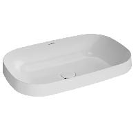 Kerama Marazzi Раковина MAGICA встраиваемая сверху 65,5*42*6см, без отв. под смеситель, без перелива, белая глянцевая