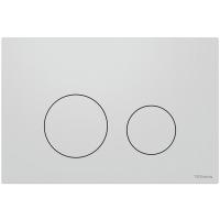 TECEspring Панель смыва плоская,из пластиковая,с круглыми кнопками, Белый матовый