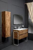 Тумба без раковины Vallessi 80*46cm ZEBRANO 2 полки