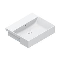 Catalano ZERO Раковина 55x47 полувстраиваемая, без отв. под смеситель, покрытие Cataglaze+, цвет белый глянцевый