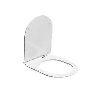Kerama Marazzi PLAZA Сиденье для унитаза, быстросъемное с softclose, белое глянцевое (Цена по акции)