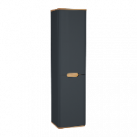 Пенал Sentо, с корзиной для белья, 40 см, цвет матовый антрацит, левосторонний  (ножки 61069 заказываются отдельно)