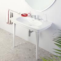 Artceram CIVITAS Раковина-консоль подвесная 90х50 см, са 1 отв под смес. с крепл, цвет белый (С нашего склада Продаем с ножками  CIC002 01 00)