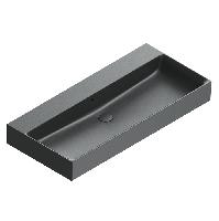Catalano PREMIUM Раковина 100x47, без отв. под смеситель, покрытие Cataglaze+, цвет черный матовый