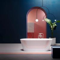 Gruppo Treesse Inka Ванна 150x70xh60 см. овальная  отдельностоящая , акриловая, со щелевым переливом, цвет белый матовый