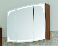 Puris Classic Line, зеркальный шкаф с LED подсветкой 900 мм, цвет белый высокоглянцевый