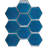 Кер. мозаика Hexagon big Deep Blue Glossy (JJFQ80048) 256х295х6