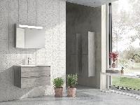 IBX MARINA, тумба под раковину 100 см, 2 ящика наружных, цвет белый глянцевый лак