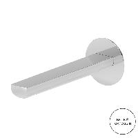 Newform Haka Излив для раковины из стены, длина 189 мм, с подключением на 1/2”, цвет: белый матовый