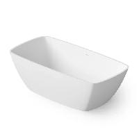 DEA DESIGN Modern Ванна отдельностоящая 170x85xh54 см, материал: Solid Surface искуственный камень, цвет: White №18