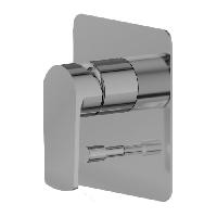 Newform Haka Внешняя часть механического смесителя для душа на 2 источника с автоматическим переключателем, цвет: PVD brushed stainless steel