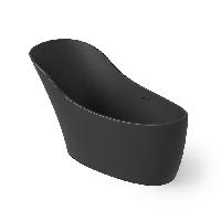 DEA DESIGN Elegant Ванна отдельностоящая 169x75xh88 см, материал: Solid Surface искуственный камень, цвет: Black №16