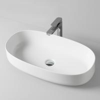 ArtCeram COGNAC Раковина накладная , 68х35 см, без отв под смеситель, без слив-перелива, цвет белый мат (Спеццена со скл!)