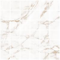 Blanc Statuario Gold Mosaic 55 Soft 30x30