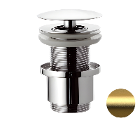 Донный клапан незапираемый без перелива 1”1/4 Remer 9072BG, золото брашированное