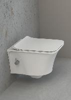 Mirage подвесной унитаз с биде глянец белый