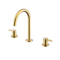 NEMO NM-2315BG Смеситель для раковины с донным клапаном BRUSH GOLD