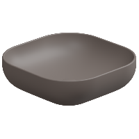 Раковина накладная 45 см GSG Ceramic Design Easy EALAVQU45029, Tortora Matt